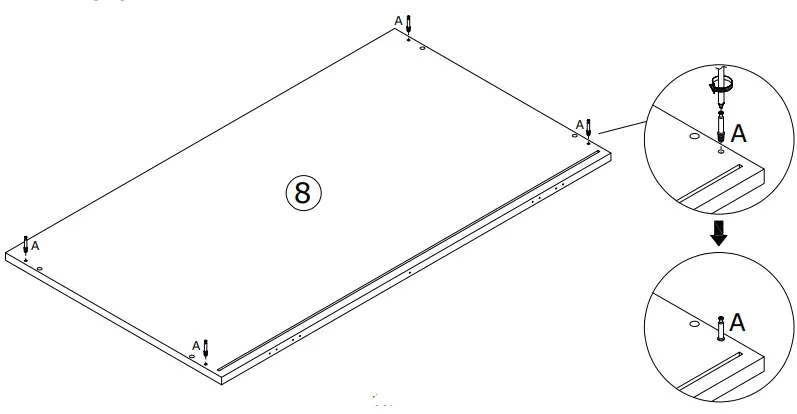FUFU GAGA LJY-KF200067-02 3-Drawer Dresser White 3-Drawer Accent Chest-fig16