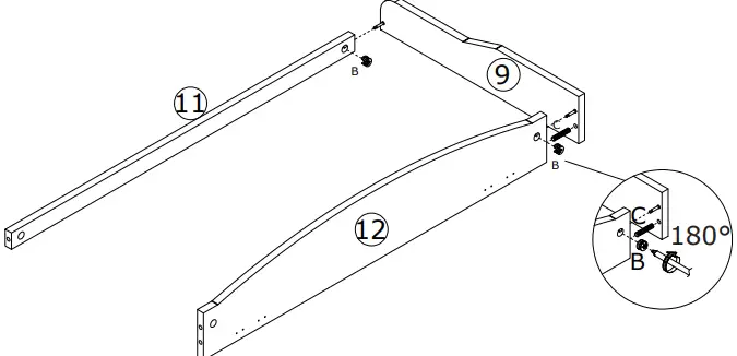 FUFU GAGA LJY-KF200067-02 3-Drawer Dresser White 3-Drawer Accent Chest-fig6