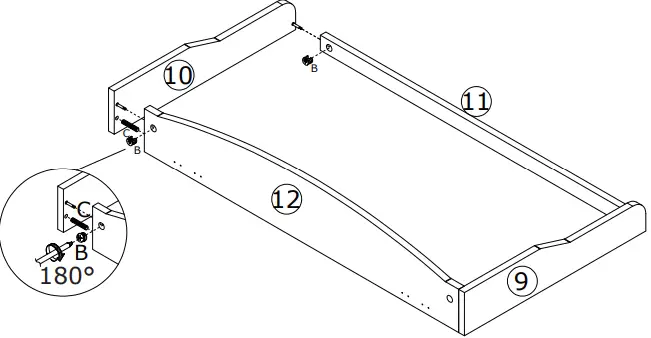 FUFU GAGA LJY-KF200067-02 3-Drawer Dresser White 3-Drawer Accent Chest-fig7
