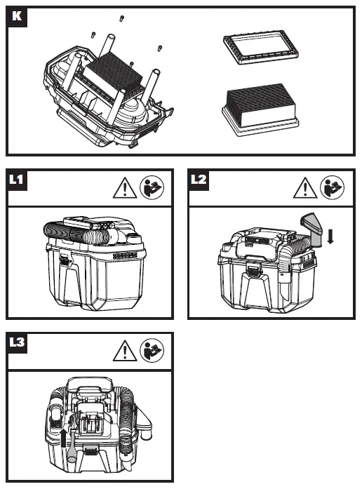 WORX WX031.X 20V Cordless Wet-Dry Vacuum Cleaner 6