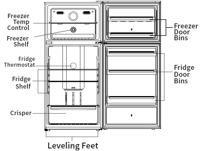 IMPECCA RA-2170, RA-2170D2 17 cu. ft. Refrigerator 3