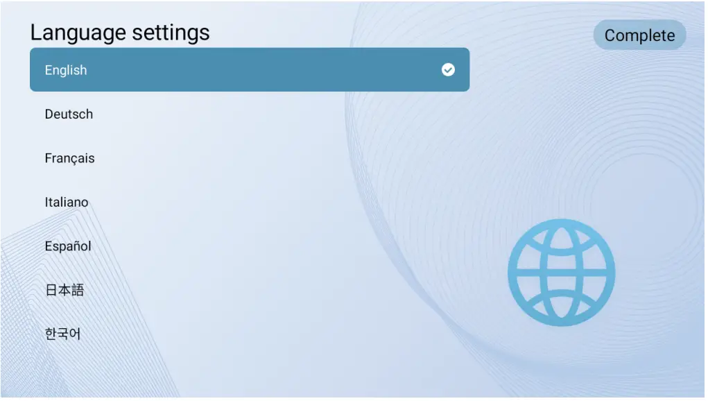 Select Your Language