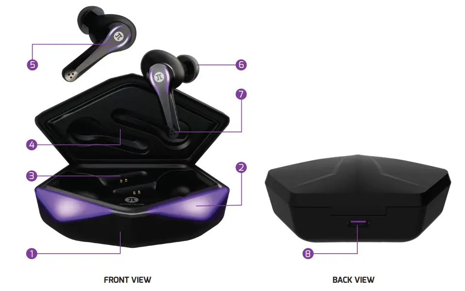 Primus ARCUS200S BT TWS Gaming Earbuds PWH-200 - CHARGING CASE
