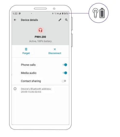 Primus ARCUS200S BT TWS Gaming Earbuds PWH-200 - Pairing your earbuds with a mobile device