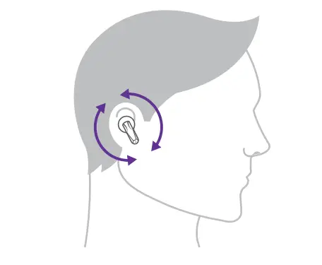 Primus ARCUS200S BT TWS Gaming Earbuds PWH-200 - Wearing your earphones