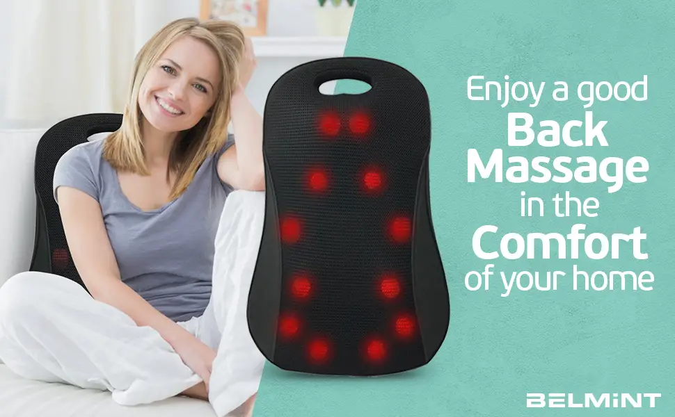 Belmint Bel-fbm Heated Shiatsu Full Back Massager User Manual