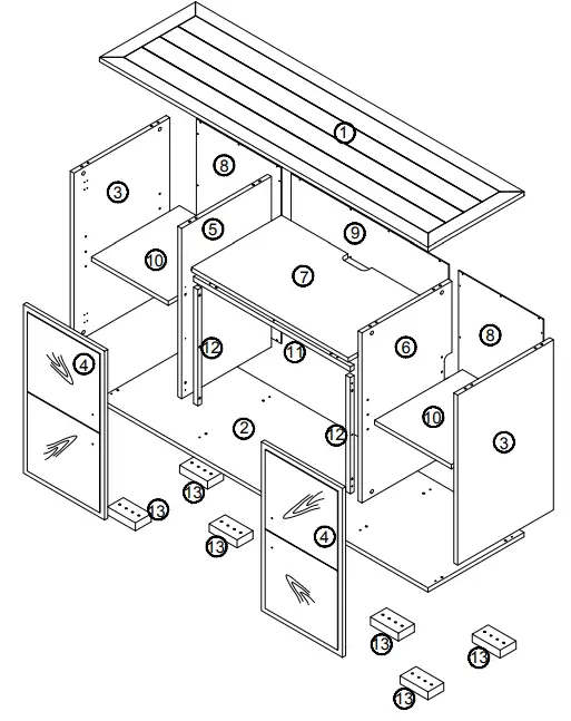 NAPOLEON-NEFE30-3620RLB-Electric-Fireplace-Media-Console-FIG1