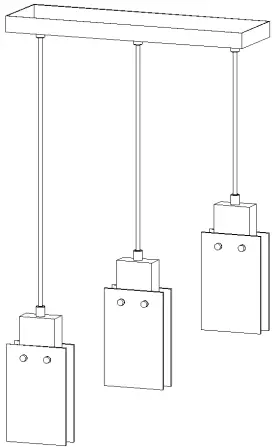 ZEVNI Ordway A04792C3 Kitchen Island Light-FIG1