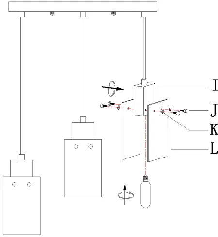 ZEVNI Ordway A04792C3 Kitchen Island Light-FIG10