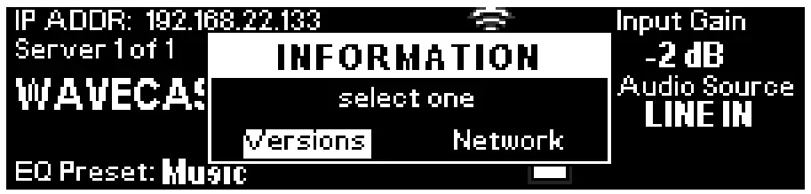 WILLIAMSAV WaveCAST C Assistive Listening System - screen is displayed