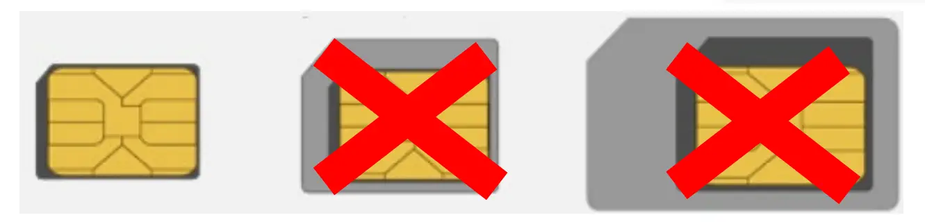 SIM card format