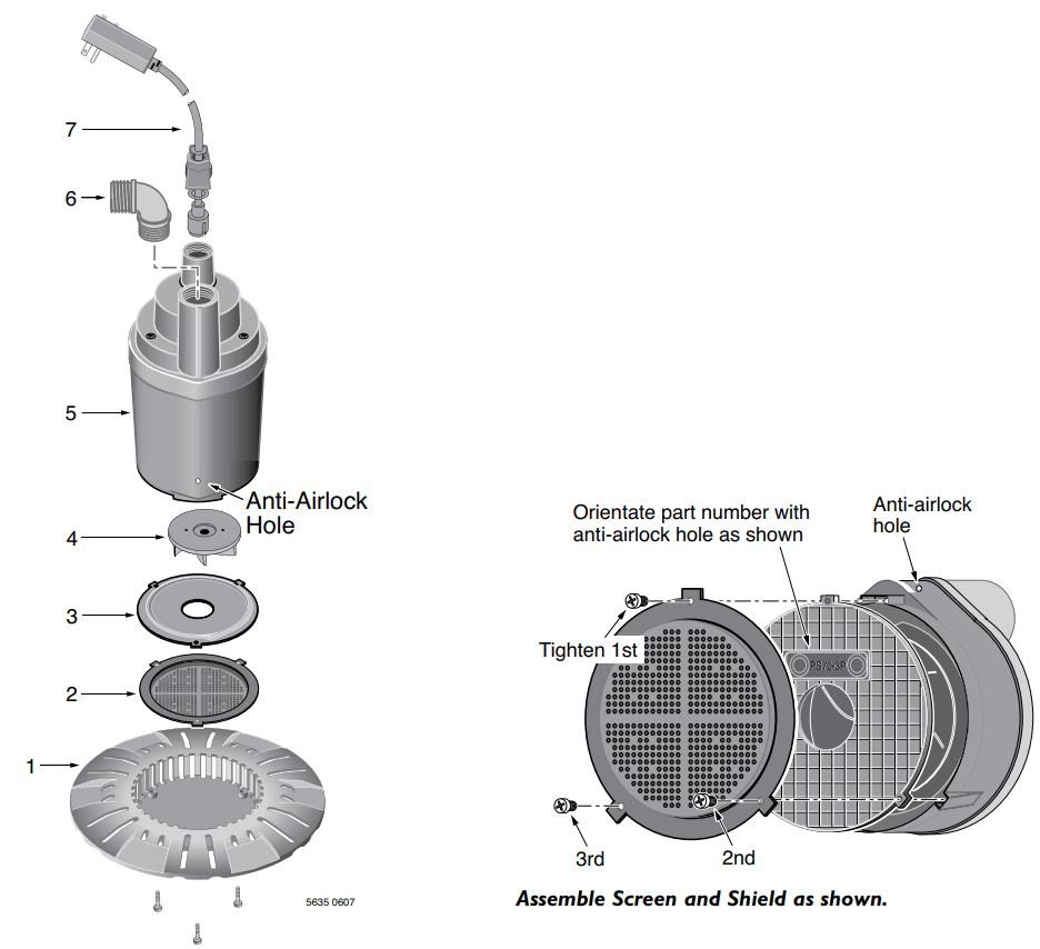 PENTAIR 2125PCP Submersible Electronic Pool Cover Pump - fig