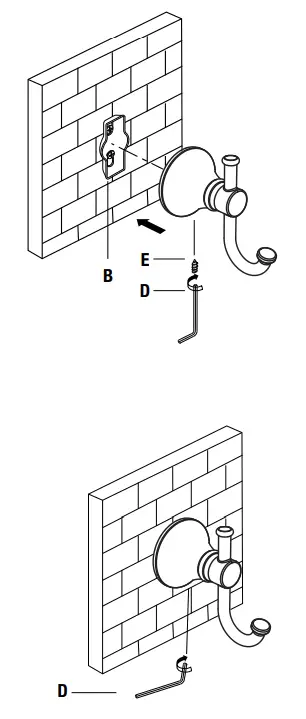 GLACIER BAY BTH 003 284 ORB Robe Hook.-fig8