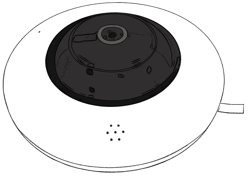 clare CLR V100 4T36WF W Performance Series WiFi Fisheye Camera