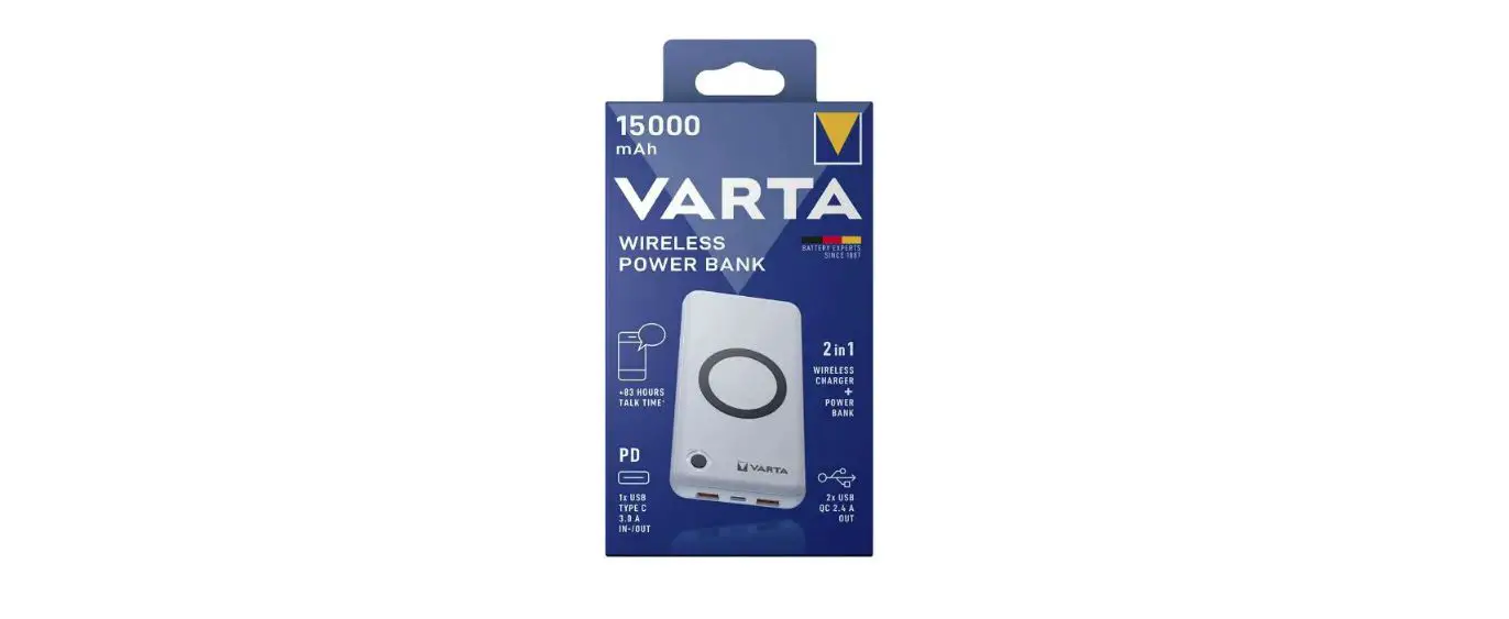Varta 57908 Wireless Power Bank 15000 User Manual Varta 57908 Wireless Power Bank 15000 User Manual