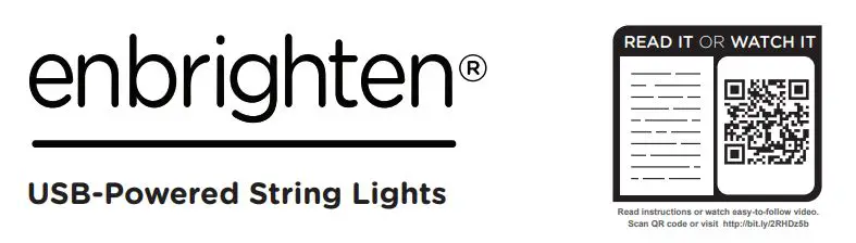 enbrighten USB-Powered String Lights User Manual