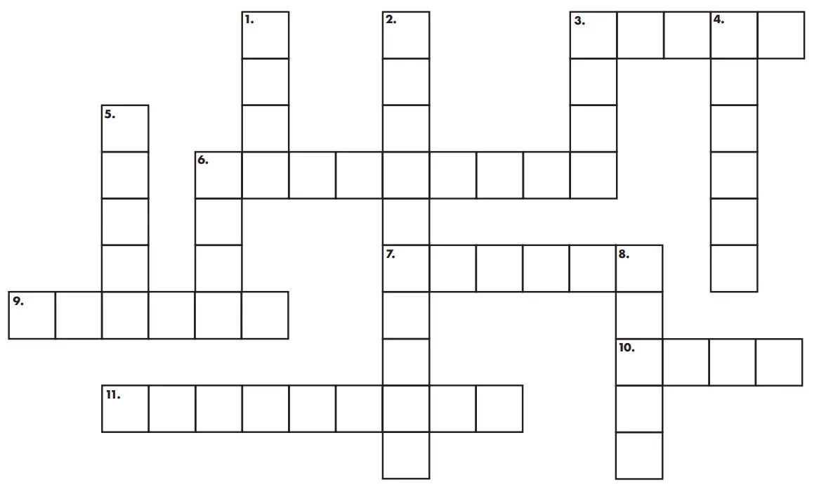 SPARK MORE PLAY Fruit Crossword Puzzle