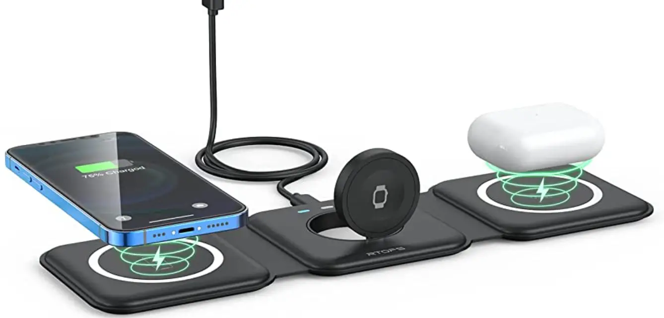 Consasy W-341 3 In 1 Foldable Magnetic Wireless Charger User Manual Consasy W-341 3 In 1 Foldable Magnetic Wireless Charger User Manual