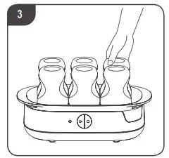 Tommee Tippee Electric Super Steam Steriliser - USAGE 3