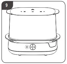 Tommee Tippee Electric Super Steam Steriliser - USAGE 9