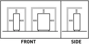 Front and Side Distance