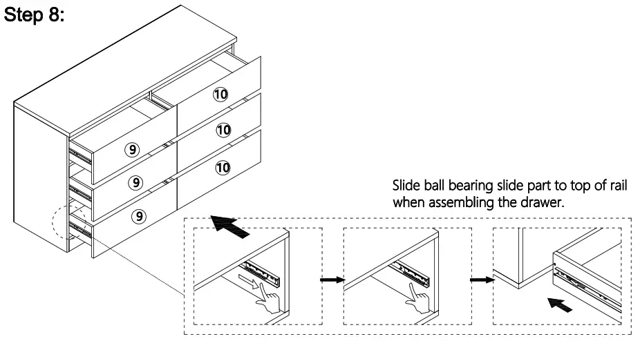 Kmart 6 Drawer Dresser White - fig 11