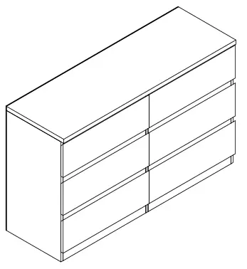 Kmart 6 Drawer Dresser White - fig 14