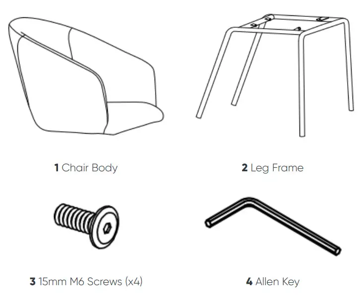 MATT BLATT MBKEDTDCCTA Kenneth Dahl Tomas Dining Chair-COMPONENTS