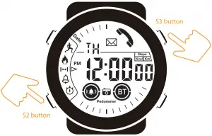 a close up of a clock