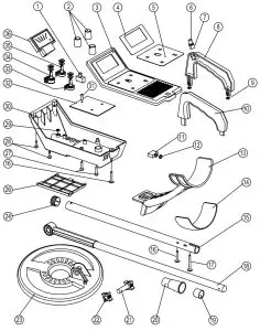 HARBOR FREIGHT 67378 Metal Detector -Diagram