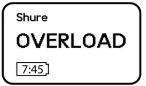 SHURE Handheld Transmitter ADX2FD -Input Overload