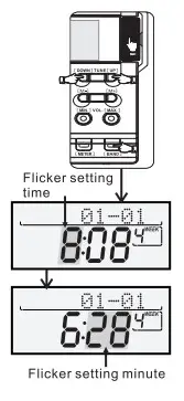 RETEKESS TR608 FM MW SW Air Band Radio Receiver - CLOCK TIME SETTING