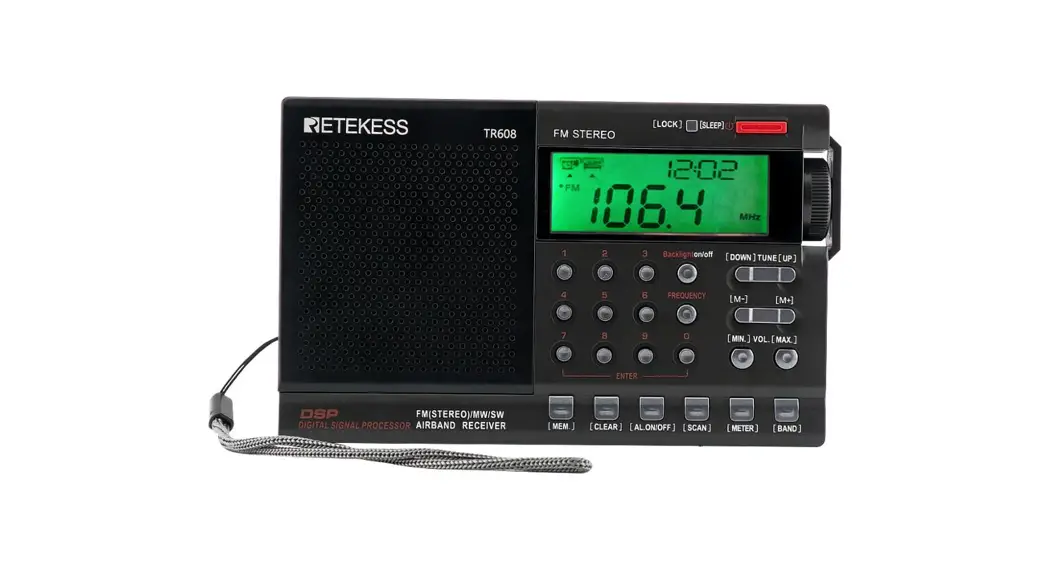 Retekess Tr608 Fm/mw/sw Air Band Radio Receiver User Manual