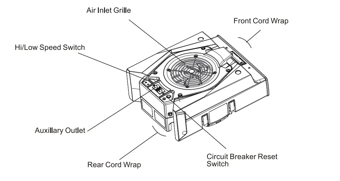 ALORAIR Zeus 900 Air Professional Dryer For Carpets fig1