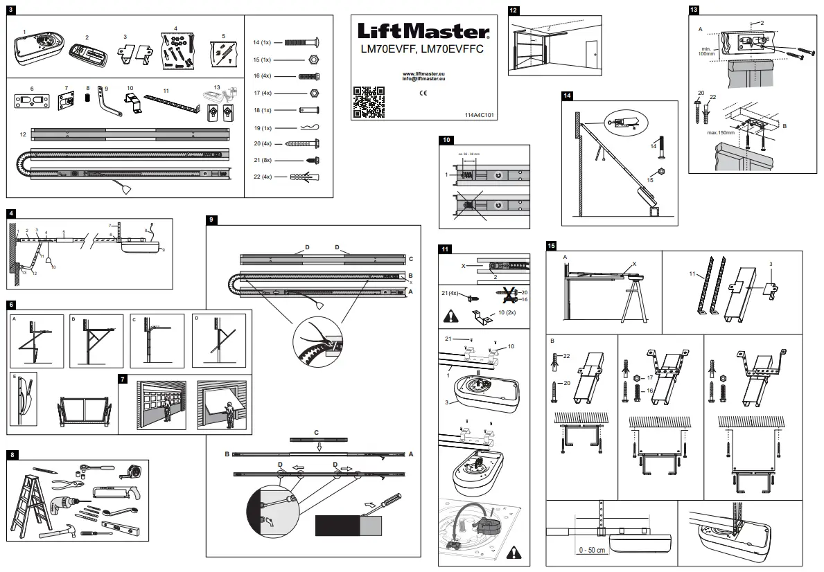 LiftMaster LM70EVFF Garage Door Opener - fig 1