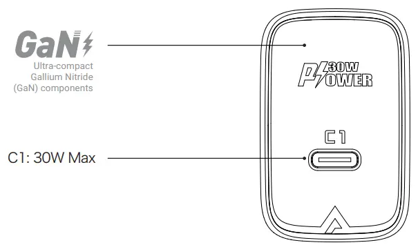 ACEFAST A21 A23 PD30W GaN Single USB C Charger-