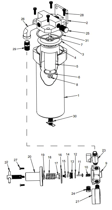 MERLIN 58547 Industrial Air Filter Regulator 6