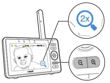 vtech VM902 WiFi 1080p Pan and Tilt Vedio Monitor - Adjust Speker Volume 2