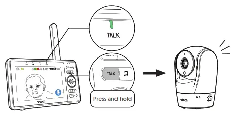 vtech VM902 WiFi 1080p Pan and Tilt Vedio Monitor - Adjust Speker Volume 3