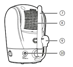 vtech VM902 WiFi 1080p Pan and Tilt Vedio Monitor - Baby unit Overview 2