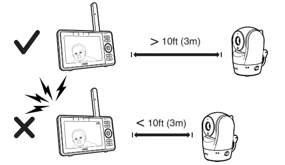 vtech VM902 WiFi 1080p Pan and Tilt Vedio Monitor - Test the Sound Level Ans Position Vedio Monitor 4