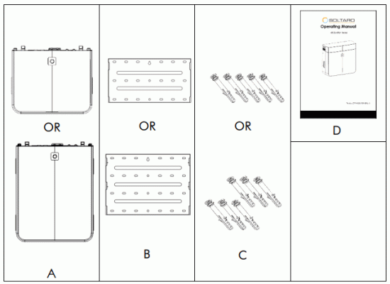 SOLTARO AIO2 BTLV Series Battery - Scope of Delivery