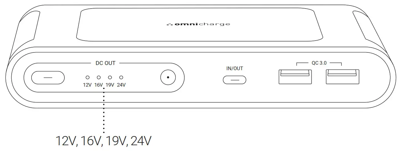 omnicharge 13496891 Omni Mobile 25600mah Wireless Power Bank - charge