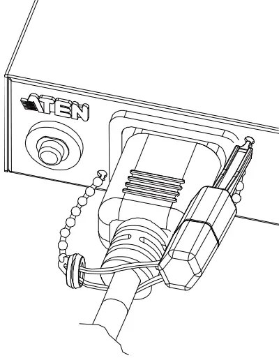 ATEN 2X EA07 Lok u Plug Cable Holder - lock