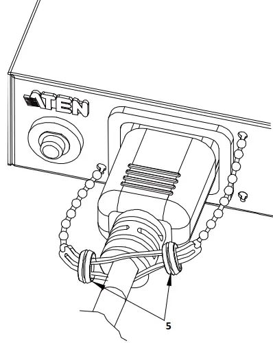 ATEN 2X EA07 Lok u Plug Cable Holder - middle