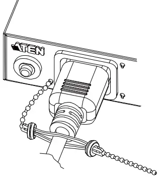 ATEN 2X EA07 Lok u Plug Cable Holder - power outlet