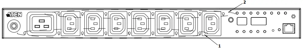 ATEN 2X EA07 Lok u Plug Cable Holder - right holes