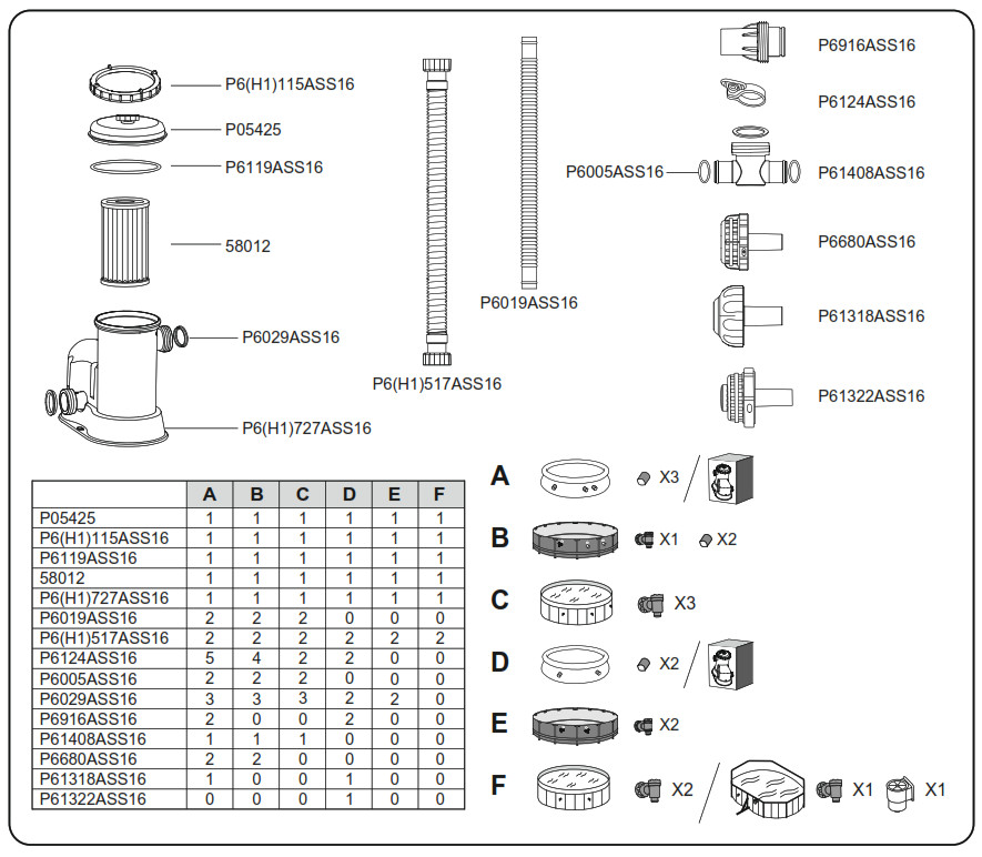 Bestway 58390 Swimming Pool Filter Pump - Fig 1