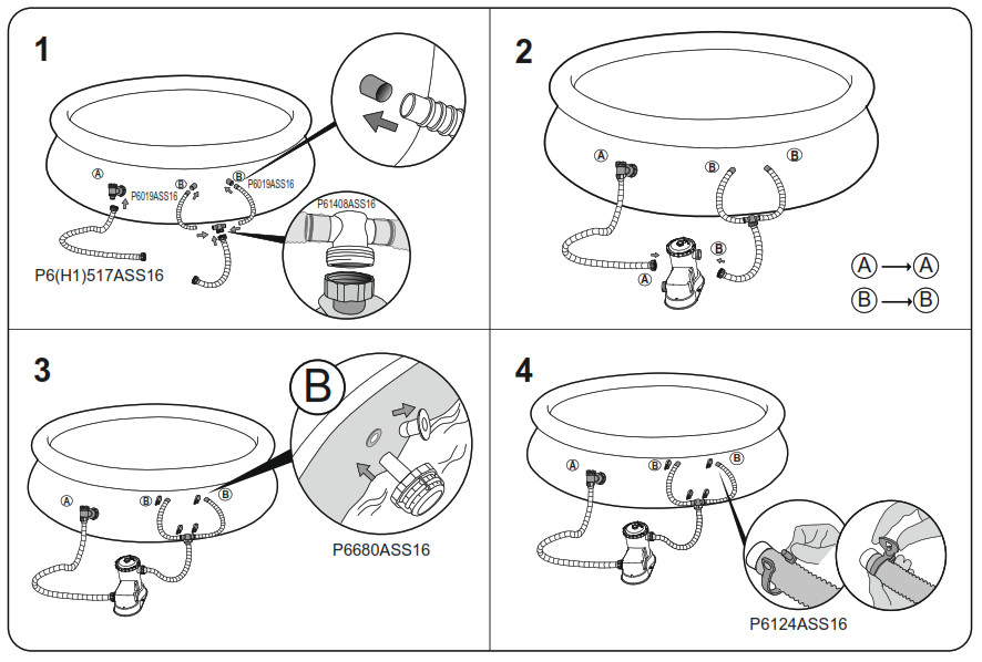 Bestway 58390 Swimming Pool Filter Pump - Fig 2