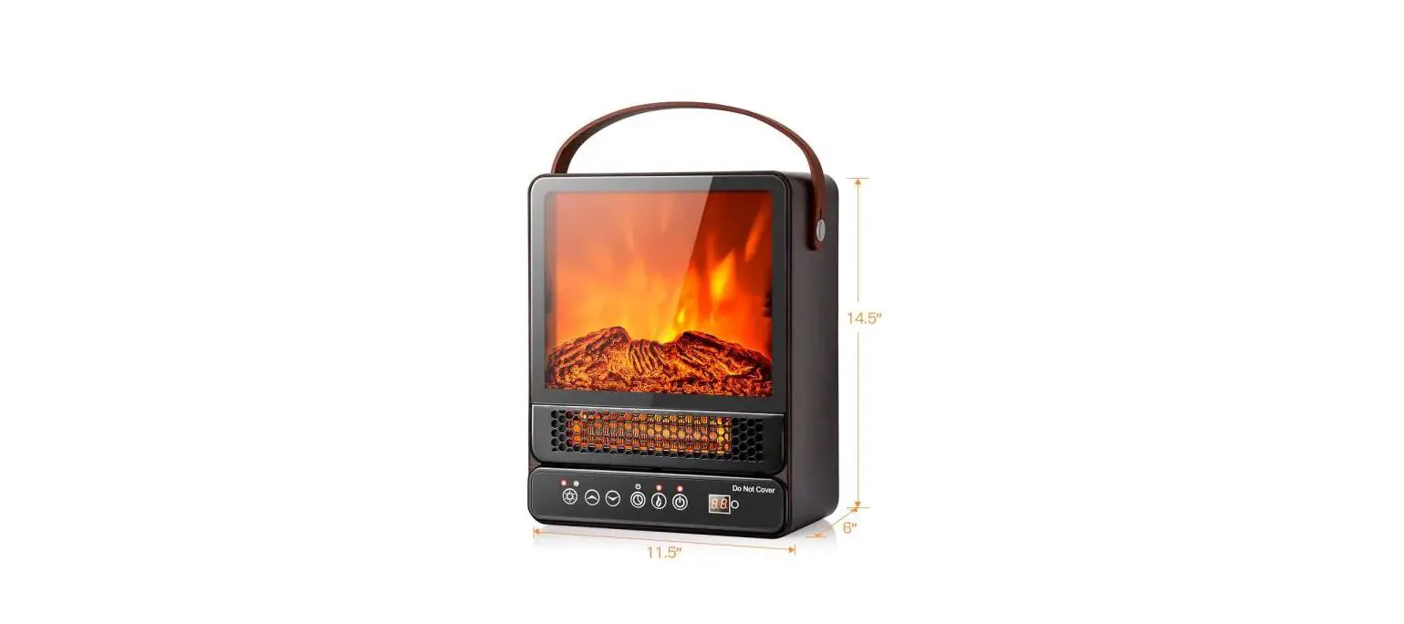 Gymax Gym06521 1500-watt Portable Electric Fireplace Heater Instruction Manual